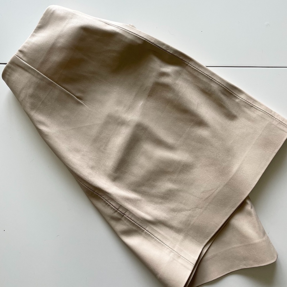 High Waist Leather BodyCon Skirt